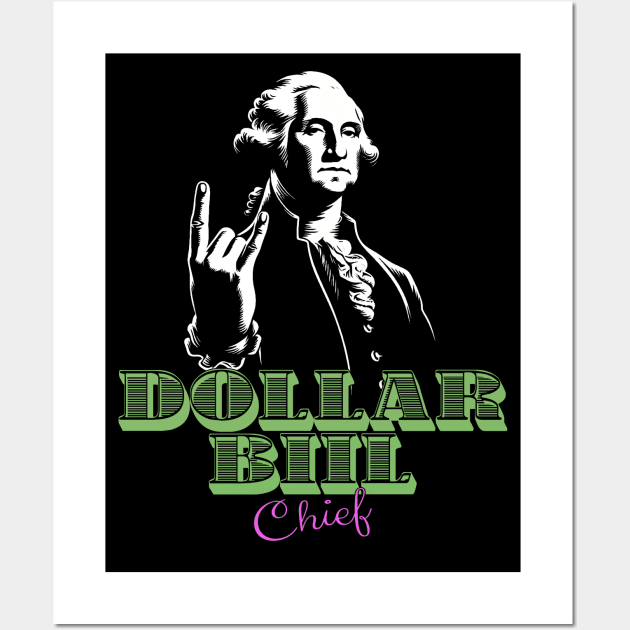 George Washington Rocks! : One Dollar Chief Wall Art by MetalByte